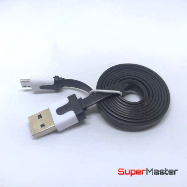 Плоский зарядний кабель USB - Micro USB 0,8 ​​метра 1 A ma014