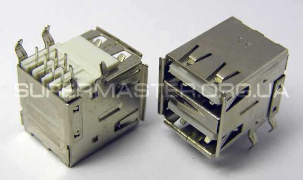 Роз'єм гнізда usb 2.0 для комп'ютера ноутбука подвійний DIP #49